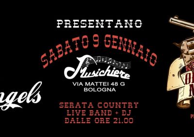 9 Gennaio – Serata Country