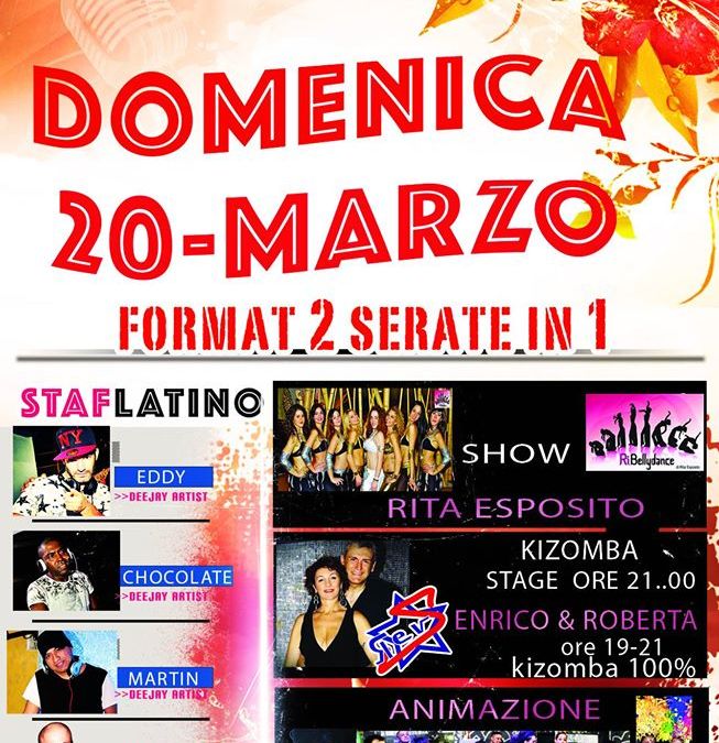 20 Marzo – Domenica Tropicana